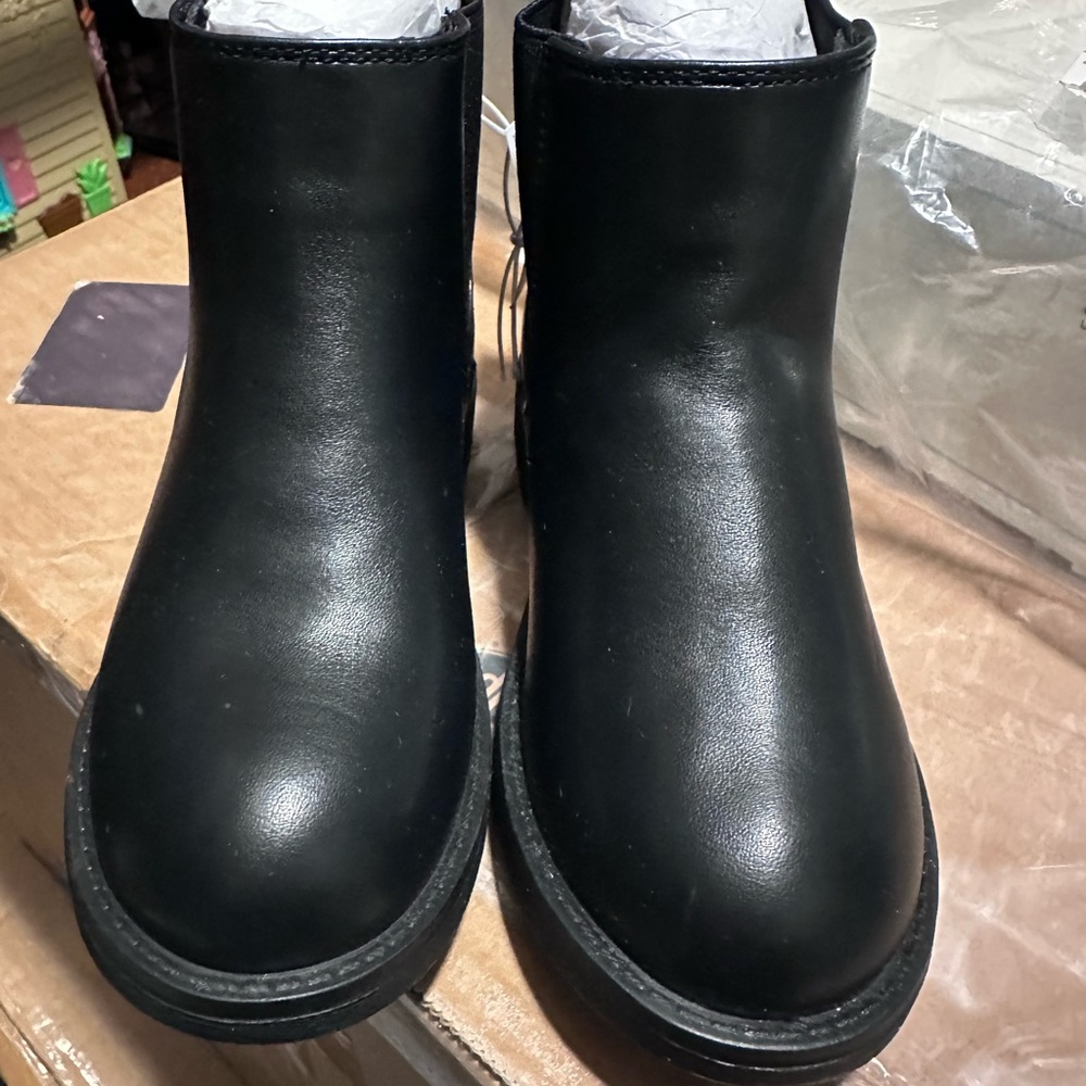 Brand New Black Ankle Boots for Toddler Girls Size 10
